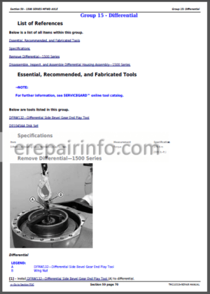 Photo 8 - JD 8235R 8260R 8285R 8310R 8335R 8360R Technical Repair Manual TM110319