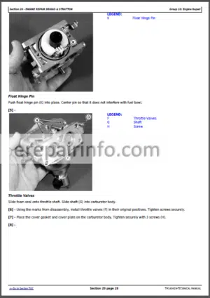 Photo 3 - JD Z525E Z535M Z540M Z535R Z540R Diagnostic and Repair Technical Manual TM140419