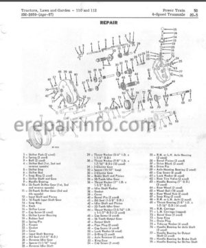 Photo 13 - JD 110 112 Service Repair Manual SM2059