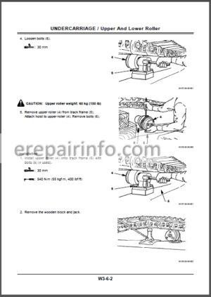 Photo 2 - Hitachi EX750-5 EX800H-5 Workshop Manual Excavator
