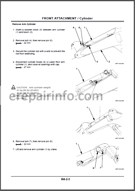 Photo 1 - Hitachi ZAXIS 40U 50U Workshop Manual Excavator