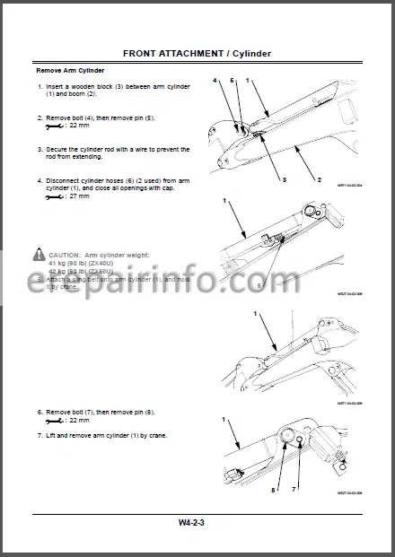 Photo 1 - Hitachi ZAXIS 40U 50U Workshop Manual Excavator