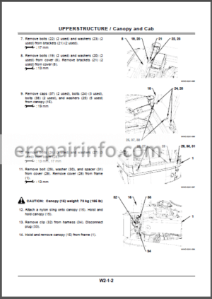 Photo 6 - Hitachi ZX 27U-3 30U-3 35U-3 Service Manuals