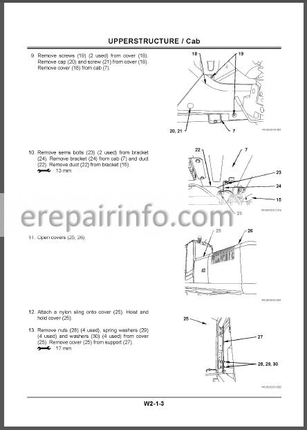 Photo 1 - Hitachi ZX 210W-3 220W-3 Workshop Manual
