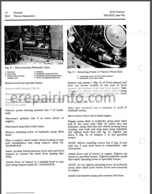 Photo 7 - JD 2130 Technical Repair Manual TM4272