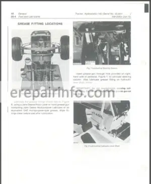 Photo 3 - JD 140 Service Manual SM2093