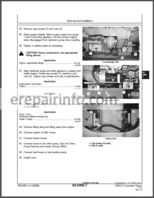 Photo 14 - JD 160DLC Technical Repair Manual TM10091