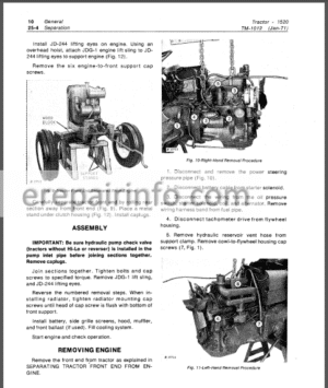 Photo 12 - JD 1520 Technical Repair Manual TM1012