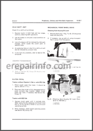 Photo 11 - JD 2140 Tractor Technical Repair Manual