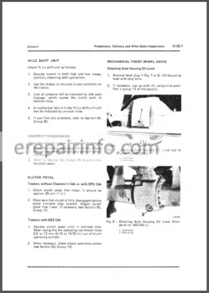 Photo 7 - JD 2140 Tractor Technical Repair Manual