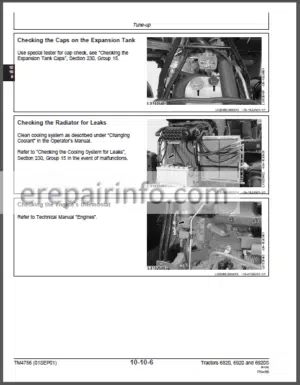 Photo 12 - JD 6820 6920 6920S Technical Repair Manual TM4756