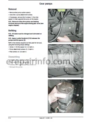 Photo 4 - Claas Nectis 217 227 237 247 257 267 Repair Manual