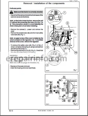 Photo 5 - Claas Renault Ares 546 556 566 616 626 636 696 Repair Manual Tractor