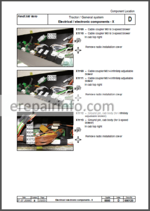 Photo 9 - Fendt 309 310 311 312 Vario Com III Workshop Manual