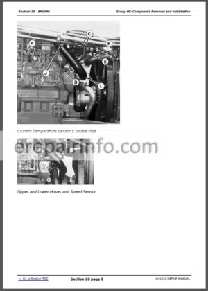 Photo 1 - JD 8100T 8200T 8300T 8400T 8110T 8210T 8310T 8410T Technical Repair Manual TM1621