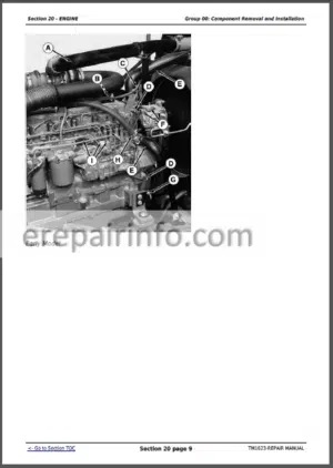 Photo 2 - JD 9100 9200 9300 9400 9120 9220 9320 9420 9520 9620 Technical Repair Manual TM1623