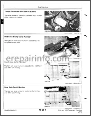 Photo 4 - JD 3200 3400 Repair Manual TM4626