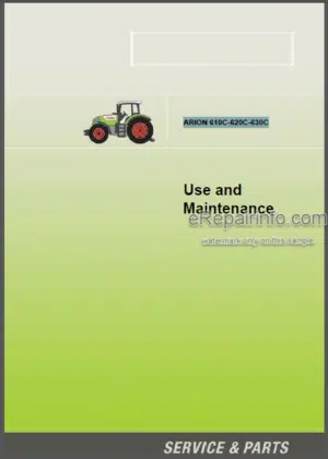 Photo 11 - Claas Arion 610C 620C 630C Use And Maintenance Tractors