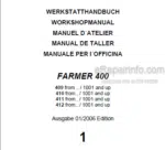 Photo 4 - Fendt Farmer 409 410 411 412 Workshop Manual Tractor