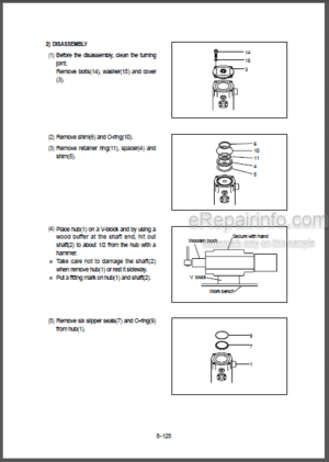 Photo 9 - Hyundai R180LC-3 Repair Manual Crawler Excavator