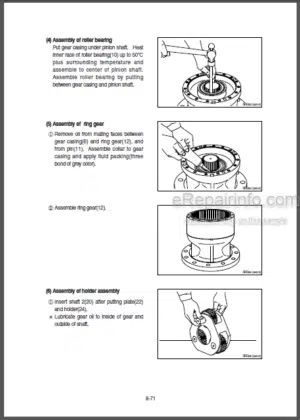 Photo 6 - Hyundai R210LC-7 Repair Manual Crawler Excavator