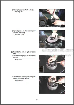 Photo 5 - Hyundai R300LC-7 Repair Manual Crawler Excavator