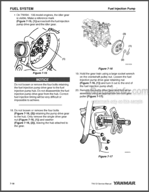 Photo 12 - Yanmar 3TNV82A To 3TNV88U 4TNV84 To 4TNV106T Service Manual Industrial Engines