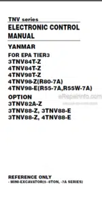 Photo 5 - Yanmar TNV Series Service Manual Electronic Control