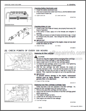 Photo 3 - Kubota V3300-E2B V3300-T-E2B Workshop Manual Diesel Engine