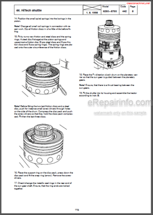 Photo 10 - Valtra Valmet 6000 Series 8000 Series Service Manual Tractors