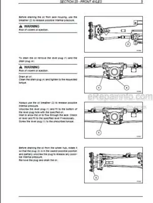 Photo 7 - Case 580SR 580SR+ 590SR 695SR Series 3 Service Manual Loader Backhoe 87643852B