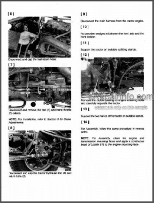 Photo 8 - Cub Cadet 7530 7532 Maintenance Manual Tractor