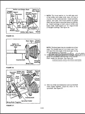 Photo 12 - Cub Cadet 805, 105, 1105, 1110, 1215, 1220, 1315, 1320, 1405, 1415, 1420, 1605, 1610, 1615, 1620, 1715 1720 Service Manual Lawn Tractors