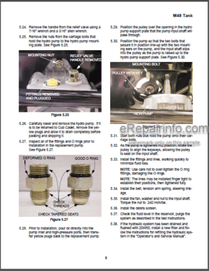 Photo 10 - Cub Cadet M48 Service Manual Tank