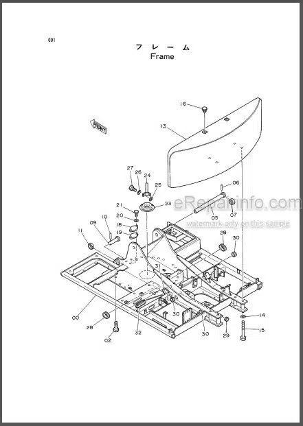 Photo 1 - Hitachi EX120 Parts List And Parts Components Hydraulic Excavator P12H-B1-7