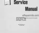 Photo 4 - International Cub Cadet 482 1100 Service Manual Tractors