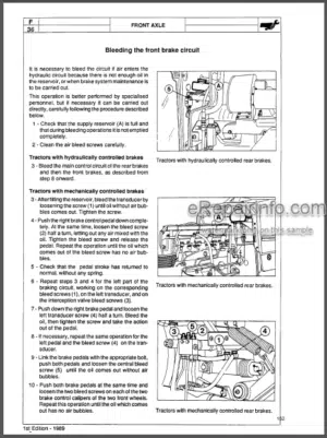 Photo 7 - Landini Rex 60 65 70 80 V 60 70 80 90 100 GE F L GT Training Repair Manual Tractors