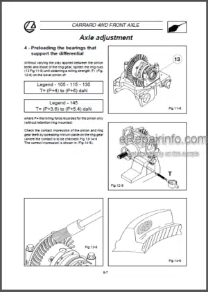 Photo 8 - Landini Legend 105 115 130 145 165 Workshop Manual Tractors