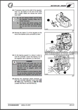 Photo 9 - Landini Mistral 40 45 50 Training Repair Manual Tractors