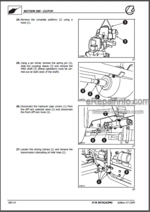 Photo 7 - Landini Mistral 40 45 50 Training Repair Manual Tractors