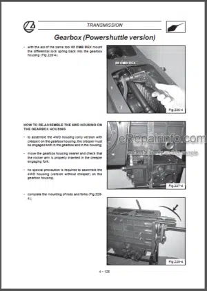 Photo 9 - Landini Rex 60 70 80 75 GE 85 GE 95 GE 105 GE F GT Training Repair Manual Tractors