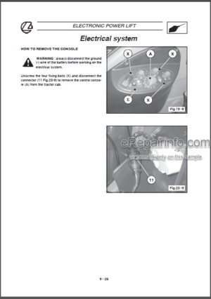 Photo 8 - Landini Vision 80 90 100 Training Repair Manual Tractors