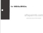 Photo 4 - Mitsubishi BD2G BS3G Operators And Service Manual Tractor