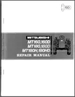 Photo 4 - Mitsubishi MT160 160D MT180 180D MT180D 180HD Repair Manual Tractors