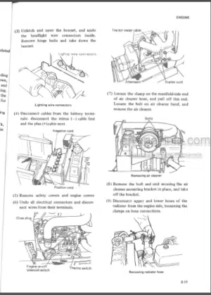 Photo 2 - Mitsubishi MT160 160D MT180 180D MT180D 180HD Repair Manual Tractors