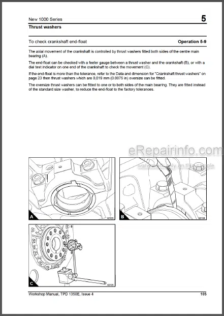 Photo 1 - Perkins 1000 Series AJ To AS YG To YK Workshop Manual Diesel And Gas Engines