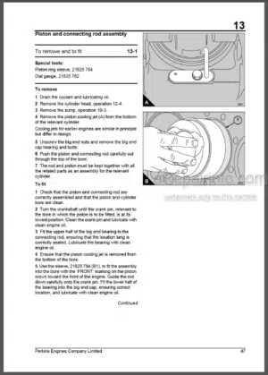 Photo 11 - Perkins 2000 Series Workshop Manual Diesel Engines