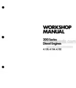 Photo 4 - Perkins 200 Series 4.135 4.154 4.182 Workshop Manual Diesel Engines
