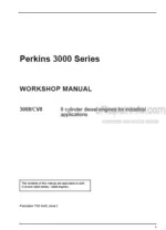 Photo 4 - Perkins 3000 Series 3008 CV8 Workshop Manual Diesel Engines