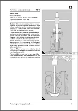 Photo 9 - Perkins 3000 Series 3012 CV12 Workshop Manual Diesel Engines